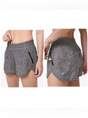 Lululemon Tracker Short V *4" Heather Lux Multi Black 8